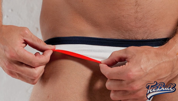 Retro slipy AussieBum s Micromodalem TeeBall Navy:White16